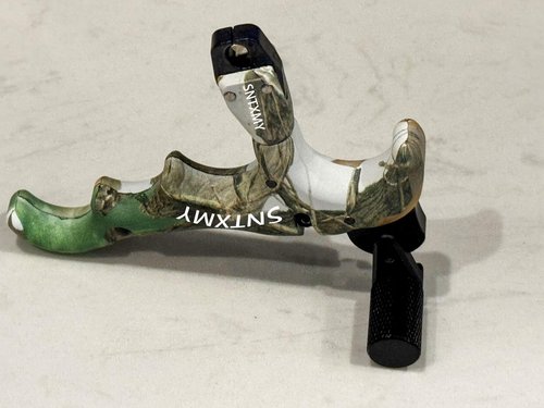 sntxmy Bow Release for Compound Bow 360° Rotatable Thumb Release for Compound Bow Archery Trigger Release (CAMO)