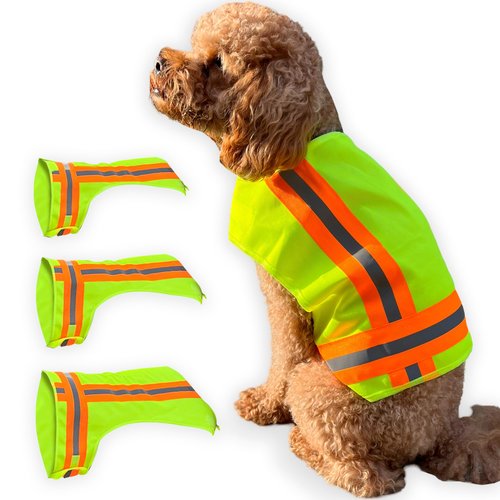 Buddy Glow Reflective Dog Vest: Hi-Visibility Safety Gear for Outdoors. Safeguard Your Dog with Easy to wear Adjustable Reflective Vest (Small)