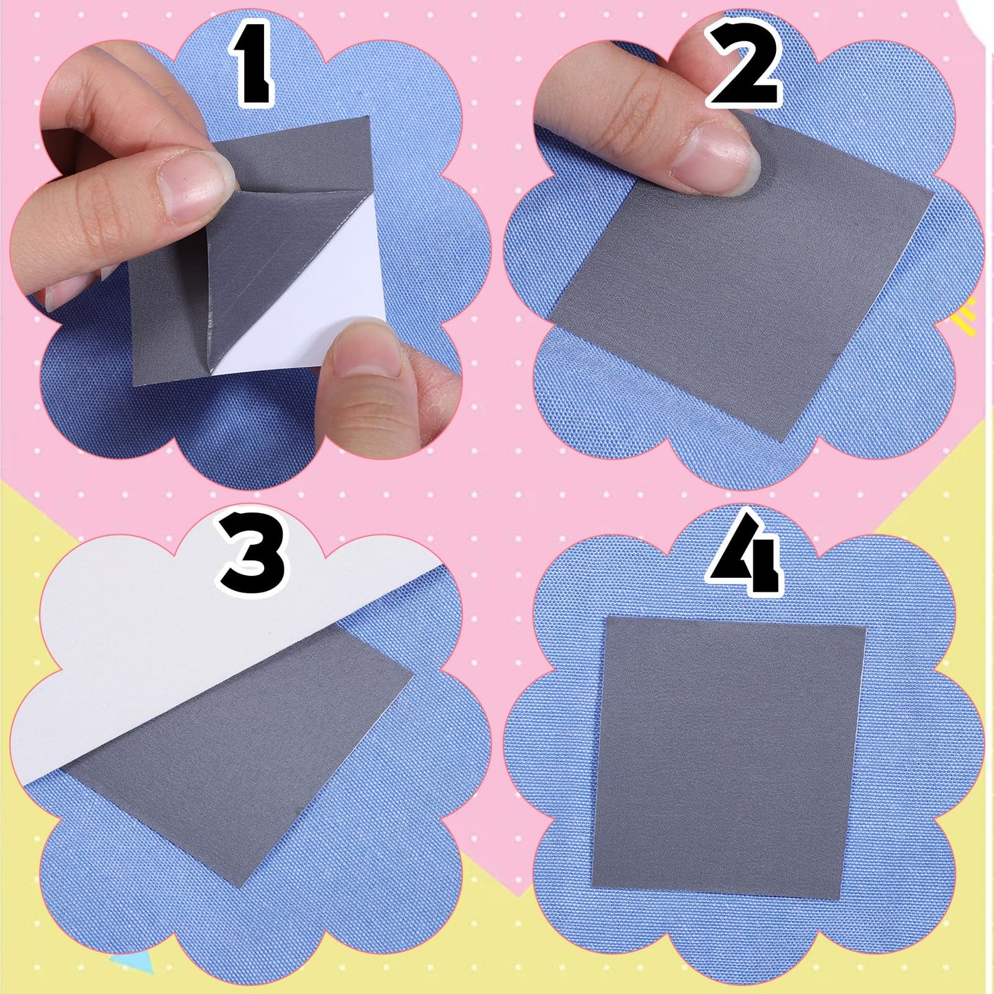 30 Pieces Puffer Jacket Repair Patch, 6x8 Inch Nylon Repair Patch Self-Adhesive down Jacket-Repair Waterproof Lightweight Fabric Repairs Patches for Holes Outerwear Clothing Pants Bags Tent, 30 Colors