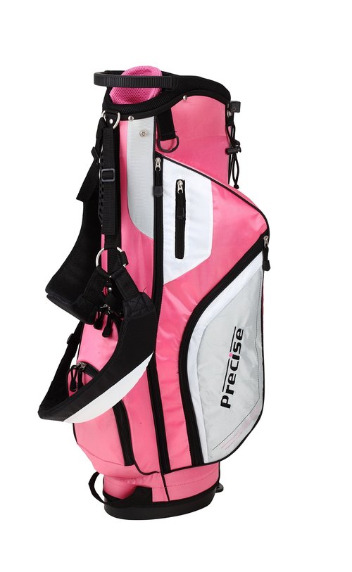 Precise M5 Ladies Complete Left & Right Handed Golf Club Set | Complete Regular & Petite Womens Golf Clubs Set | with 3 HC's, Lightweight Shafts & Spacious Stand Bag w/Pockets & Dual Carrying Straps