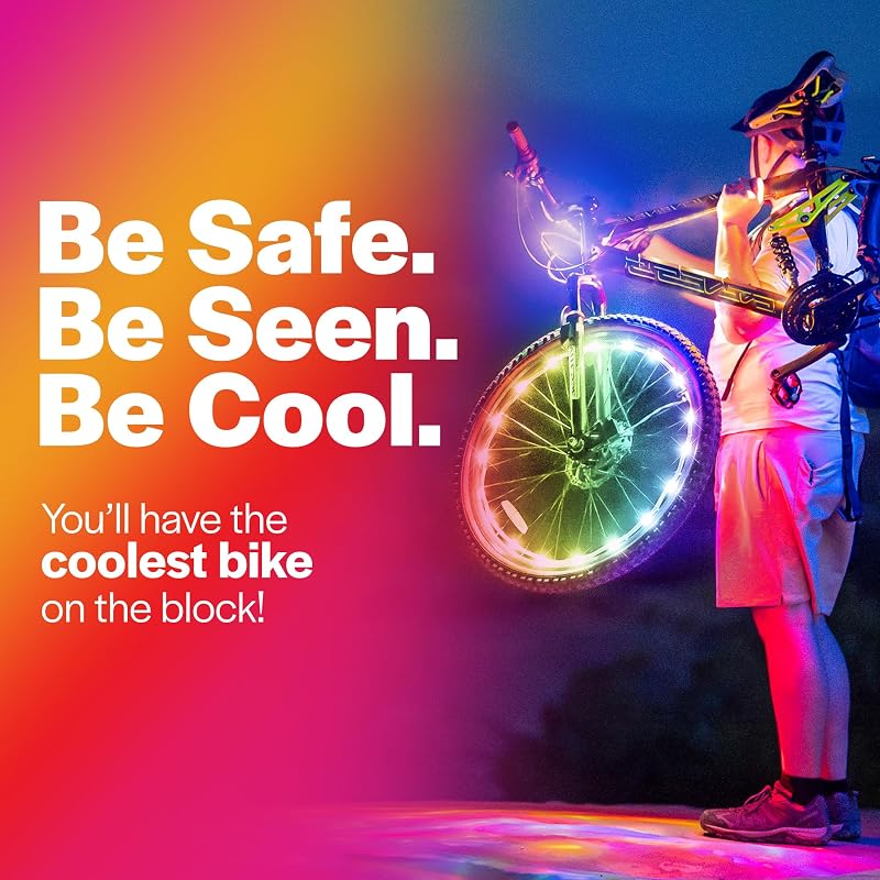 Color Changing Wheel Light 2-Pack for Kids Bikes - Brightz WheelBrightz, 1 Wheel Light Variation