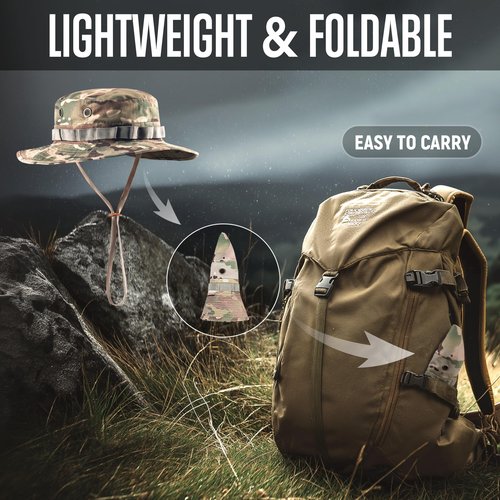 GLORYFIRE Military Tactical Boonie Hats for Men Women Hunting Fishing Outdoor Camo