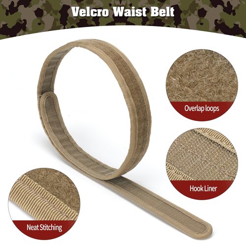 TWS 5 in 1 Quick Release Tactical Combat Heavy Duty Belt For Battle Airsoft Camo