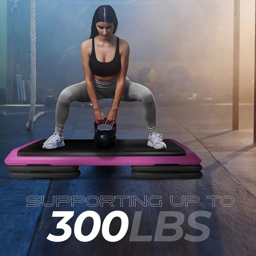 Yes4All Aerobic Step Platform Health Club - Pink Black