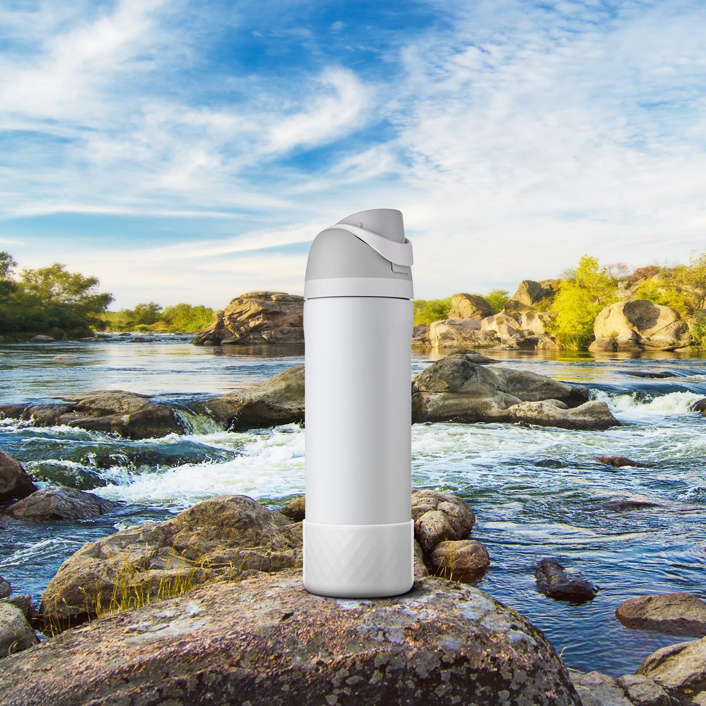Silicone Boot for Owala Water Bottle 24 oz, Anti-Slip Protective Sleeve for FreeSip/Twist/Flip Stainless Steel Water Bottles Accessories