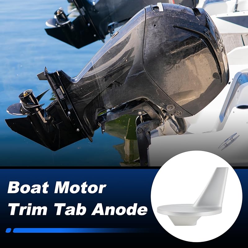 Boat Trim Tab Anode 46399A1 for Mercury/Mariner 35 HP+ - 1x Zinc Sacrificial Anode (Variation: 18-6014A)