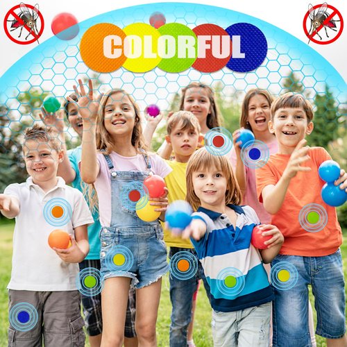Mosquito Repellent Bracelets 45 Pack, Individually Wrapped Mosquito Repellent Bands with 60 Pcs Mosquito Stickers Patches, DEET Free Insect Bug Repellent Wristbands for Adults and Kids