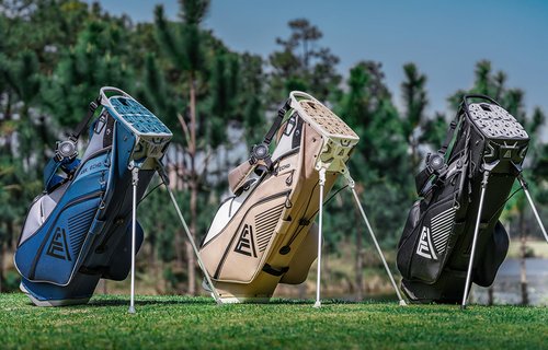 ASK ECHO 2025 ST- Lock Hybrid Mecha 14 Way Dividers Quiet Stand Bag with Grip Lock for Men & Women (Toasted Almond)