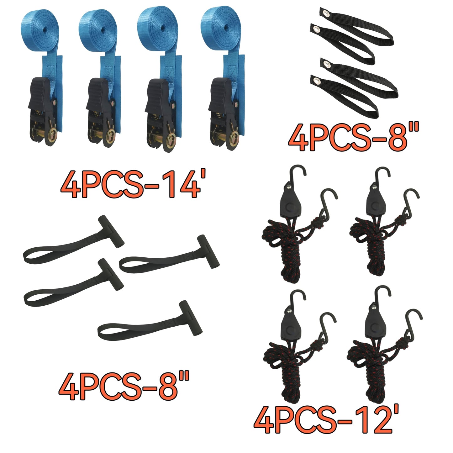 2-Pack Kayak Roof Rack Carrier - Heavy-Duty J-Style Crossbar Mount for Kayak/Canoe/Surf Ski (75lb Capacity), Includes 4 Ratchet Tie-Down Straps & Rust-Resistant Hardware (Fits Square/Oval/Flat Bars)
