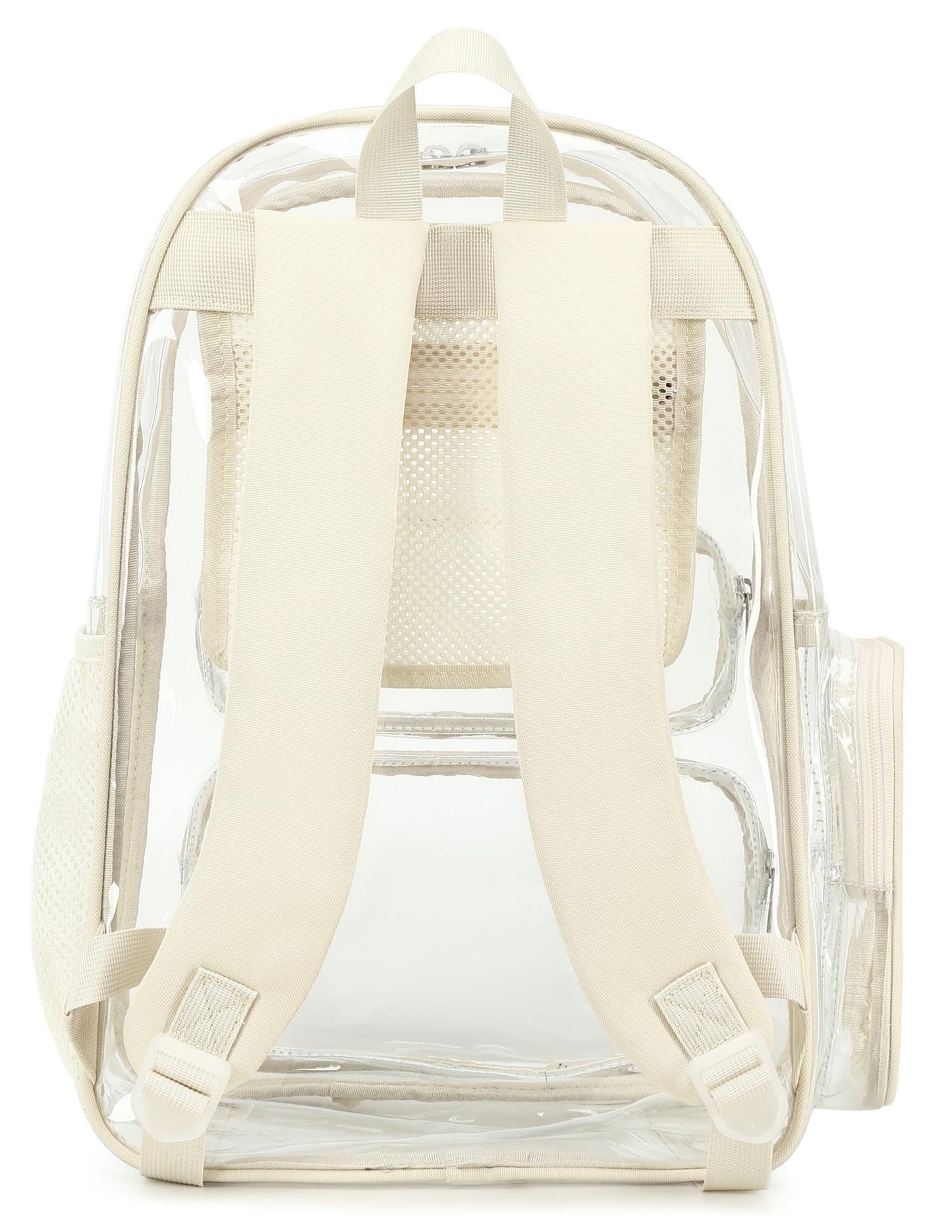 BTOOP Clear Backpack Heavy Duty Transparent Backpack 17" See Through Bookbag for College Work Festival Security with Padded Strap Large Capacity