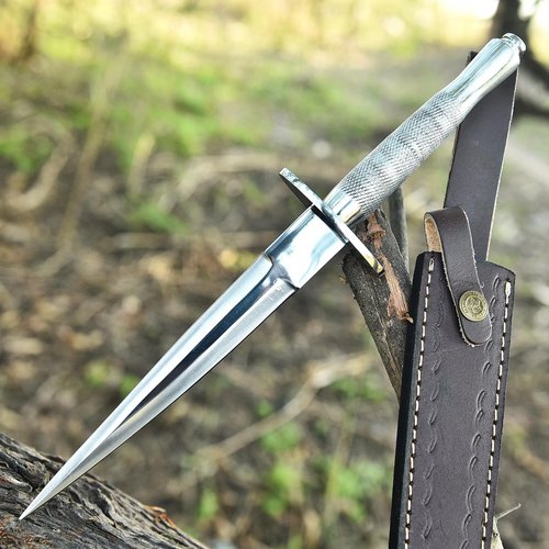 AJSANITY Sykes Fairbairn US Army Double-Edged V42 Military Dagger Knife Devil's Brigade WWII Collectible knives