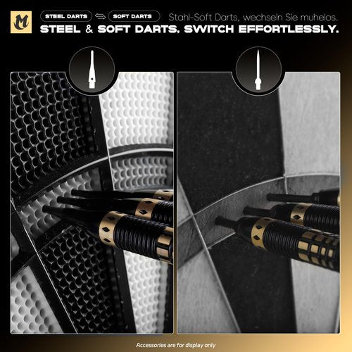 MageRabbit Professional Steel Darts Set,Copper Barrel,Metal Tip Darts with Dart Carrying Case +Extra Flight+ Alum Shafts+Dart Tools. Metal Darts,Steel Tip Darts for Dartboard