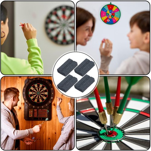 Yuanchu Darts V-Sharp Sharpening Stone, 4 Pack Dart Sharpener for Steel Tip Darts Sharpener Easy Polishing and Deburring Long-Lasting Sharpness Dart Accessories Dart Point Sharpener for Dart Tips