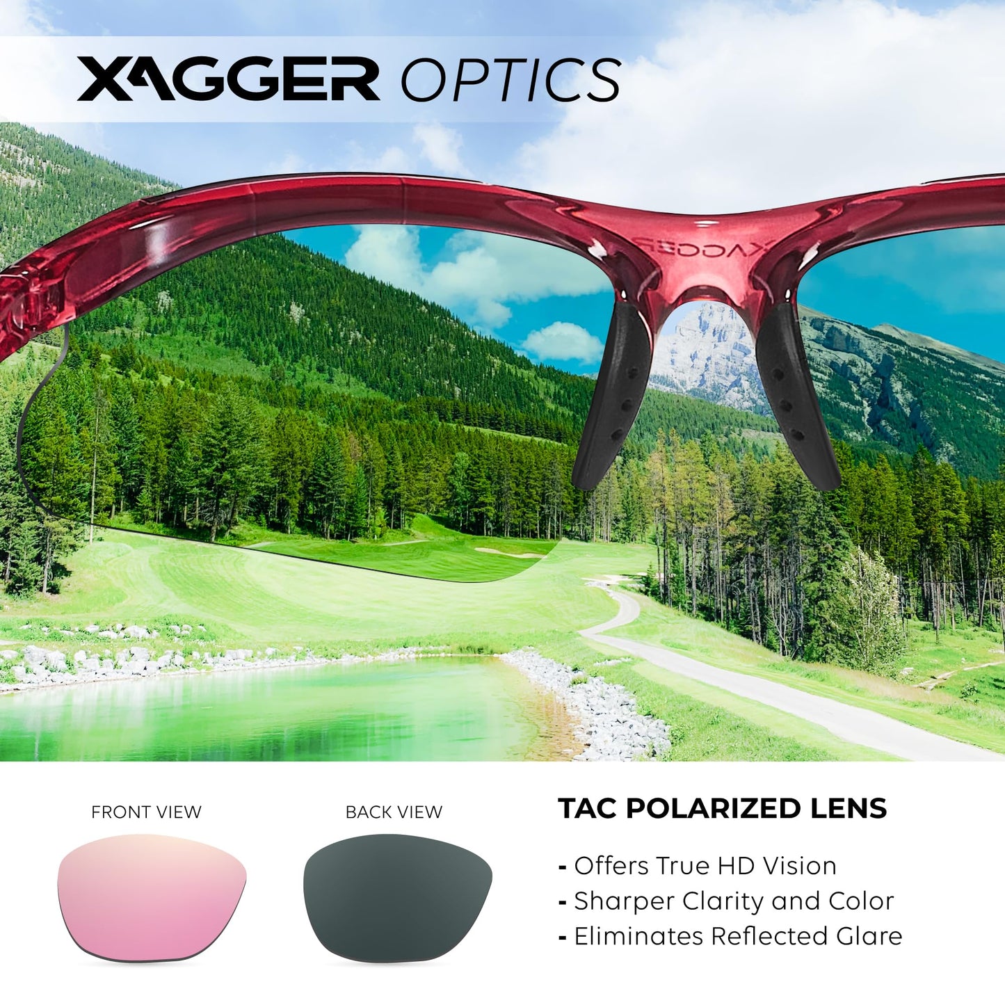 Xagger Kids Youth Polarized Sports Sunglasses for Boys Girls Baseball Softball Glasses TR90 Frame