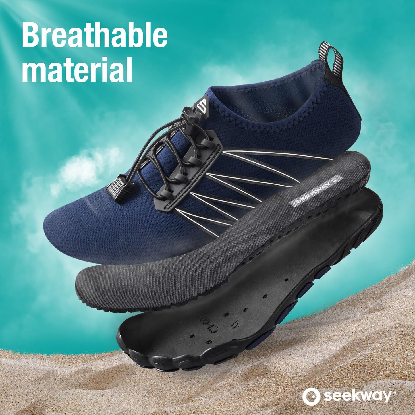SEEKWAY Water Shoes Men Women Adult Quick-Dry Aqua Sock Barefoot for Beach Swim River Pool Lake Hiking Kayaking Surfing