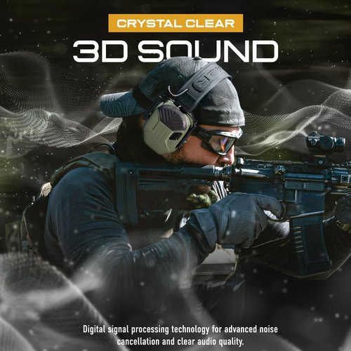 EARMOR M300T Electronic Hearing Protection with Bluetooth Shooting Earmuffs Noise Reduction for Hunting Shooting, SNR 29dB Dynamic Noise Control, Black