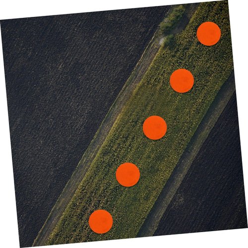 GRIRIW Reflective Trail Markers Reflective Tacks for Trees and Trails High Visibility Outdoor for Driveways and Parking Lots Durable Weather Resistant Design