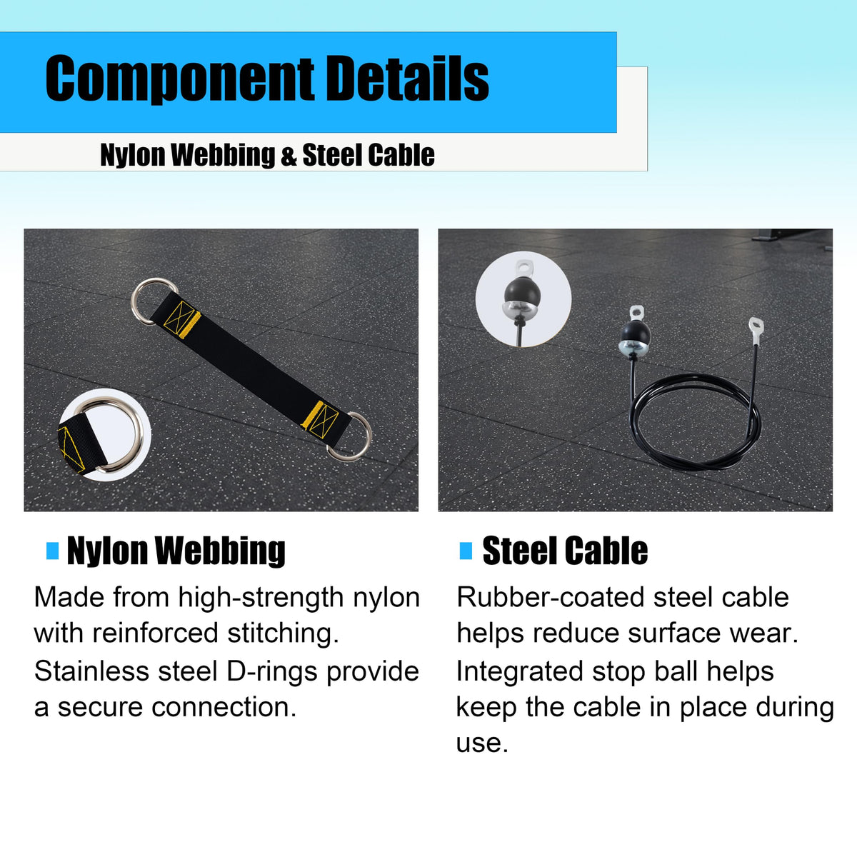 acenfc 360° Rotating Cable Pulley System, Home Gym LAT Pulldown Attachments for Biceps, Triceps and Back Workout, Fits Power Rack, Squat Stand and Training Cage