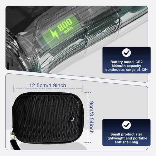 Vipnew Golf Rangefinder with Slope Switch&Magnetic Strip&Flag Locking Vibraition|7X Magnification|1200Yards Range|800mAh Portable Battery|for Distance&Speed&Continue Scan Measurement|Compact|White