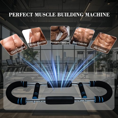 Hmnpkuc Twister Arm Trainer - 66-110Lbs Adjustable Upper Body Strength Training Equipment for Home/Gym, Chest & Arm Workout Equipment with Reinforced Steel Spring & Anti-Slip Handles for Men/Women