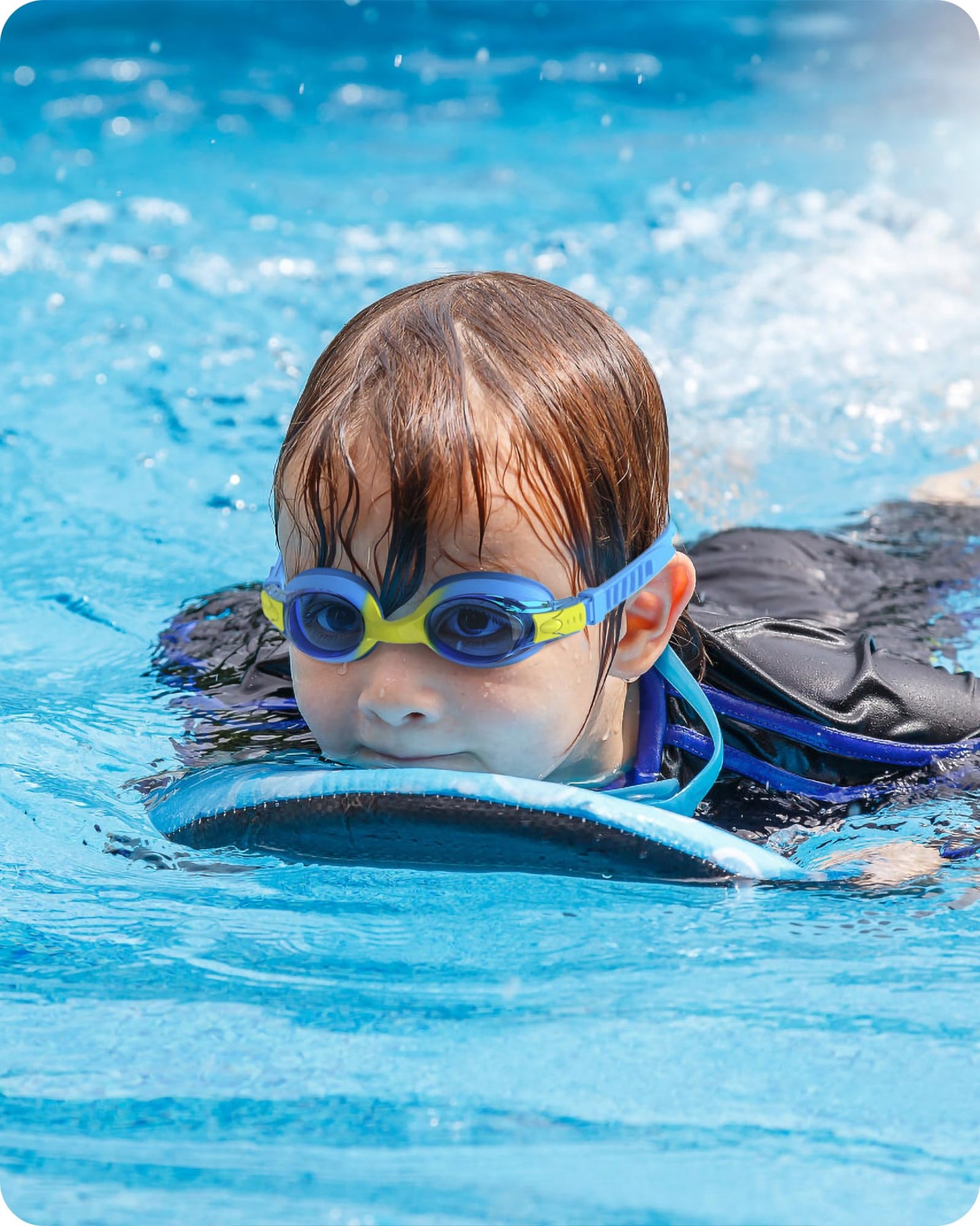 findway Kids Swim Goggles, Kids Swimming Goggles Anti-fog No Leaking Girls Boys for Age 3-12