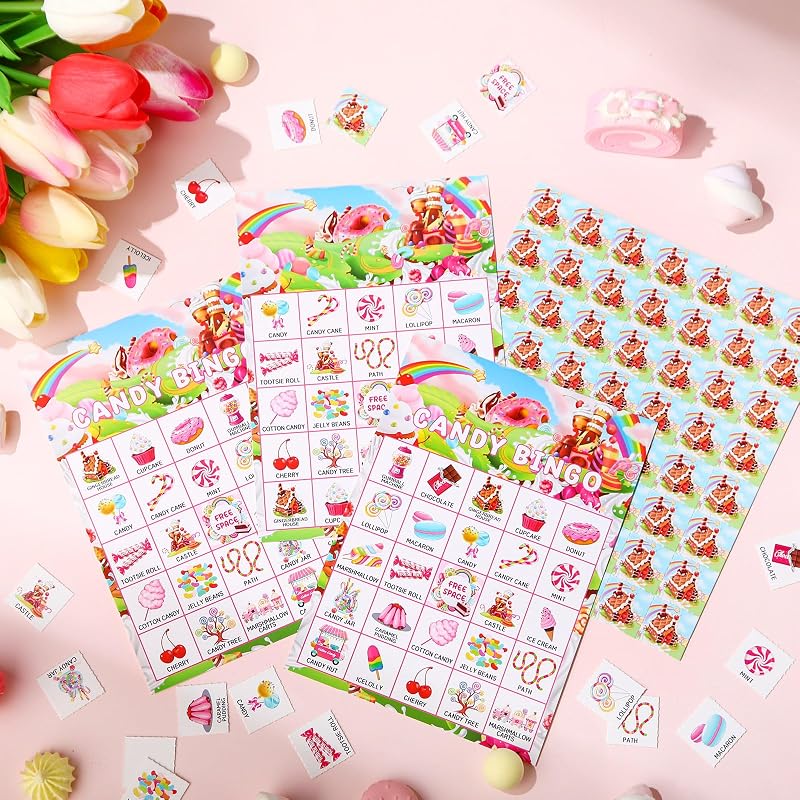 Candy Bingo Games Set for 24 Players – 35 Pieces Party Favors