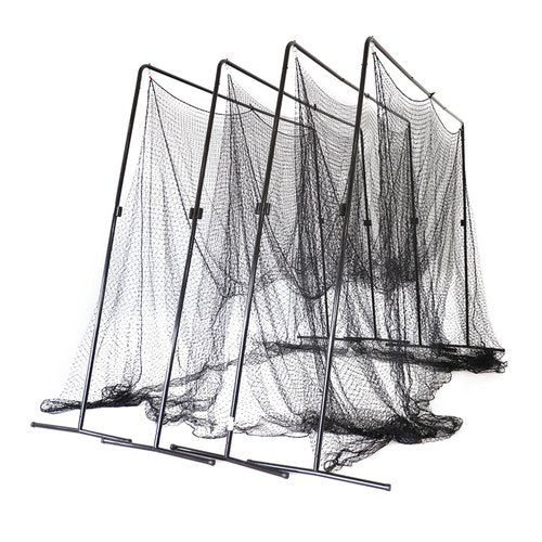 Skywalker Sports 40 Foot Competitive Batting Cages for Backyard or Indoor Baseball and Softball Collapsible Black Frame and Net