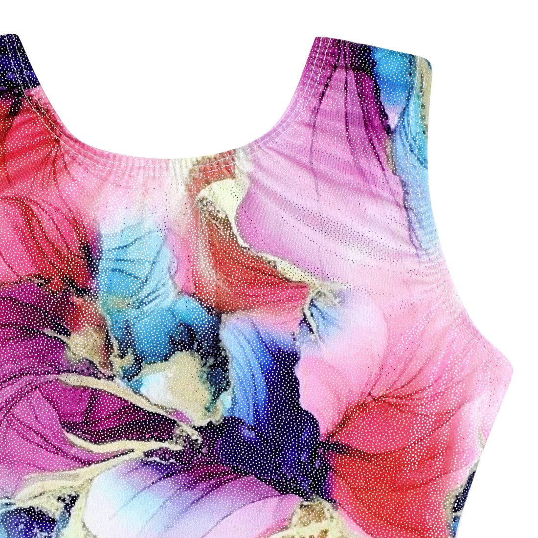 HOZIY Leotards for Toddler Girls Gymnastics Size 4-5t 4t 5t Kids Leo Tumbling Outfiits Purple Gold Red Floral Flower Marble Print Sparkle