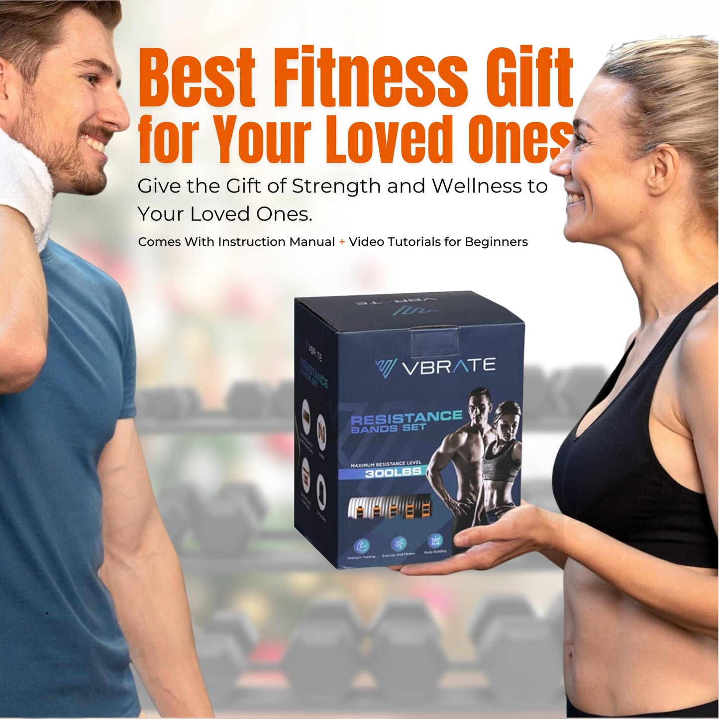 Resistance Bands Set - Heavy Exercise Bands with Handles, Door Anchor, Ankle Straps - Fitness Bands for Working Out Men - Workout Bands Set for Muscle Training