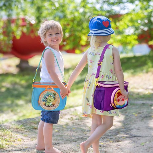 RAYMACE Kids Bike Basket,Children's Bicycle Basket Front with Shoulder Strap,Cute Bike Frame Bag for Girls,Boys Toddlers Bike,Scooter Bag Accessories (Cerulean)