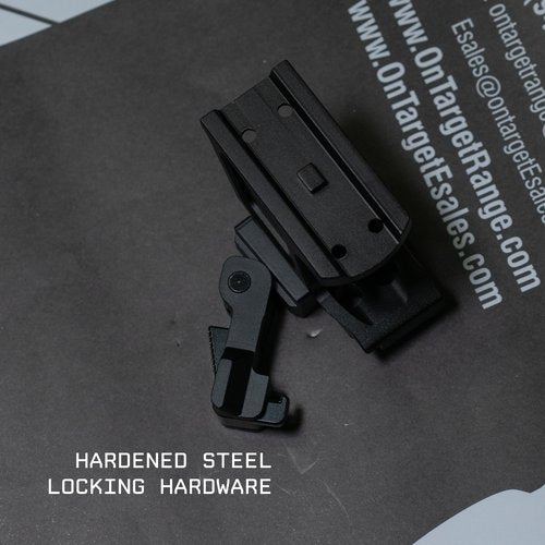 Monstrum Shrapnel Series Red Dot Riser Mount with Hypergrip QD Quick Release | Compatible with Aimpoint Micro T1/T2 Footprint | 2.26" Center Height