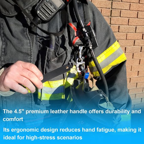 YUEARN Quick Release Clip Shackle for SCBA Mask, Firefighter Accessories, Quick Release Lanyard, Marine Grade 316 Stainless Steel Shackle (2)