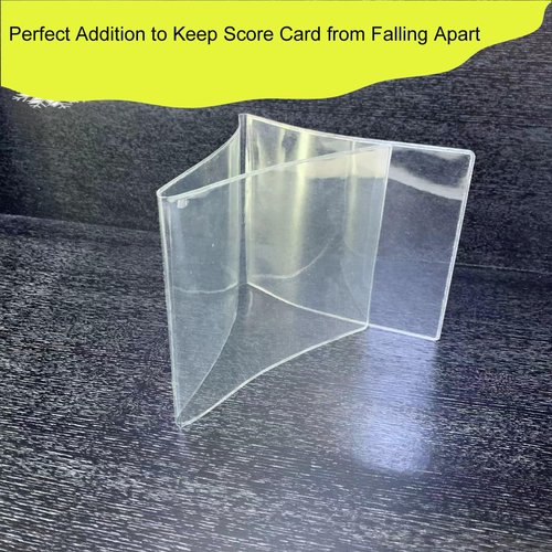 KAIBERYL 2025 Mahjong Card Holder, Fit Large Print Size(6 1/8”x4 3/4”), Durable Protective Cover Holder, Clear Plastic Sleeves for NMJL Card, Mahjongg Card Protector Set (4Pack)