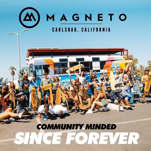 Magneto 27.5" x 7.5" Complete Skateboard - 7-Ply Canadian Maple Deck - Double Kick Concave Cruiser - Surf-Inspired Carving - Adult Skateboard & Longboard Cruiser for Beginners & Teens