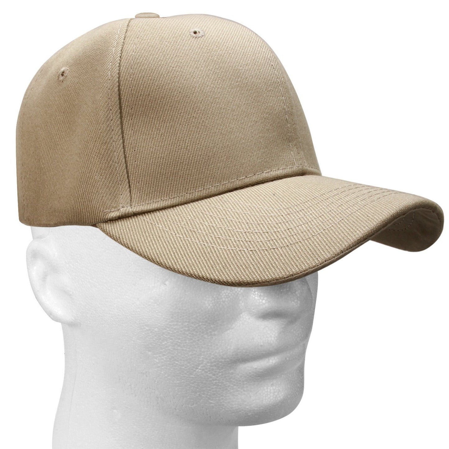 Falari Baseball Cap Adjustable Size for Running Workouts and Outdoor Activities All Seasons (2pk Black & Khaki)