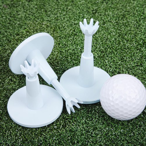 Aliennana Adjustable Golf Tees - Unbreakable Rubber Golf Tees for Driving Range & Simulator - Essential Golf Accessories for Men Indoor & Outdoor Practice, Durability and Stability Golf Tees