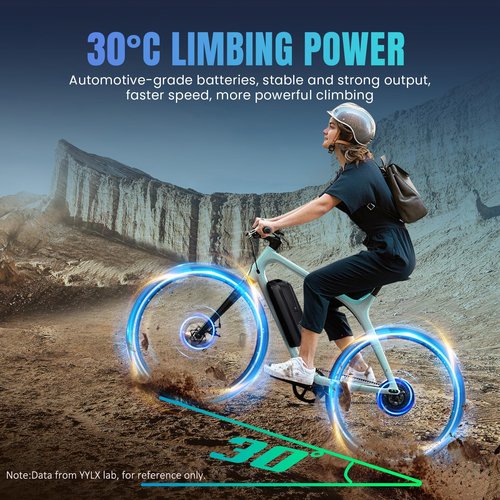 DaYaoEnne ‌36V/48V/52V Ebike Lithium-Ion Downtube Pack (10Ah/15Ah/20Ah) with Charger, LED & Anti-Theft Lock for 200-2000W Motors (‌36V10AH 5-Pin)
