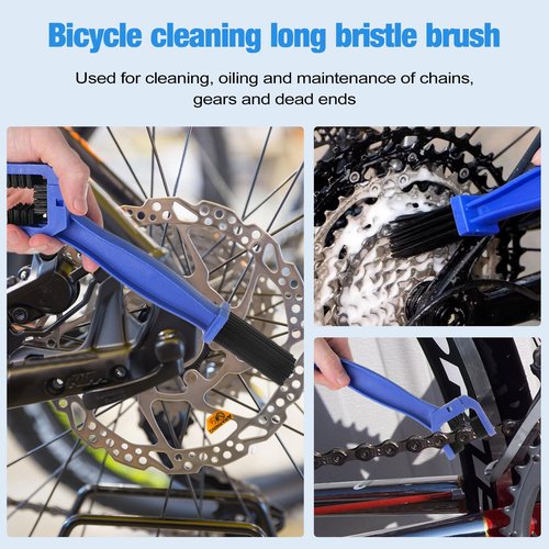 LOQOMI Bike Cleaning Kit Including Bicycle Chain Scrubber, Bike Link Pliers, Bicycle Chain Cleaning Agent, Chain Lube, Cleaner Brush Tool