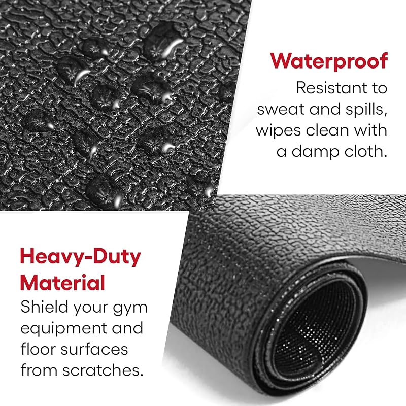 Exercise Bike Floor Mat for Peloton Bike+ – 72x36 in, Non-Slip, Waterproof