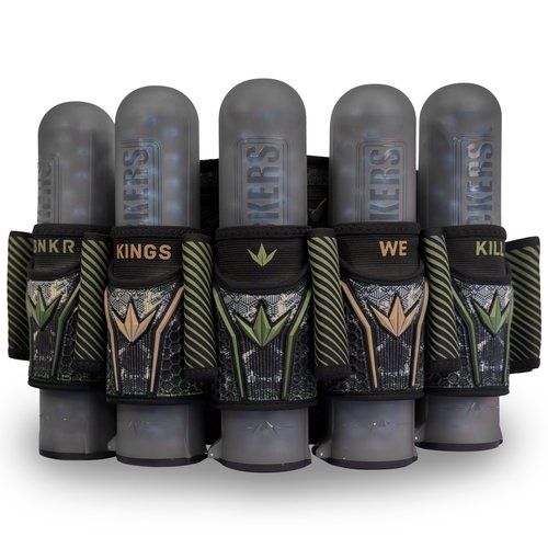 Bunkerkings Fly2 Skulls Paintball Pod Pack – Strapless Pack with 8 ESC Pods (5+8, Jungle)