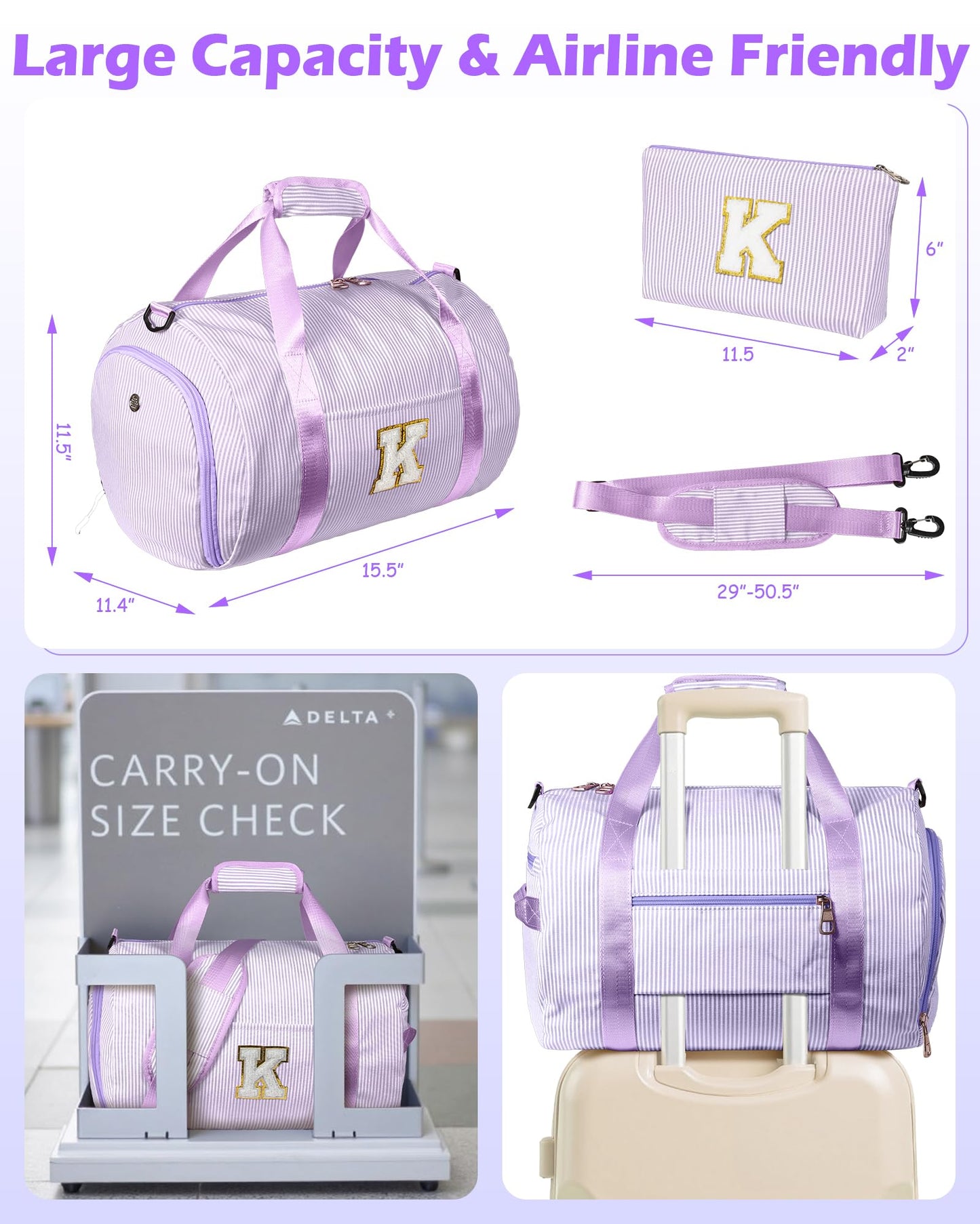 Vogewood 9 Year Old Girl Birthday Gift, Girls Travel Duffle Bag, Kids Bags