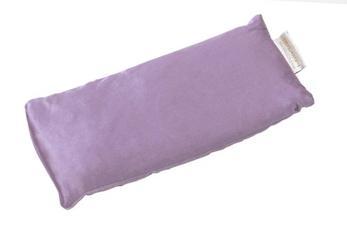 DreamTime Weighted Eye Pillow, Flaxeed Filling with Lavender Aromatherapy, Herbal Face and Sleep Mask, Cold Therapy, Soft Silky Spa Pillow for Relaxation and Meditation, Purple