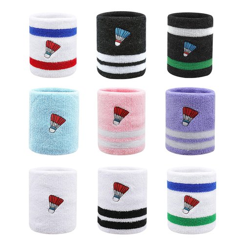 lebieia Sport Wrist Band Absorbent Sweatband Wrist Sweatbands for Women Men Children Tennis Soccer Basketball Running Gym