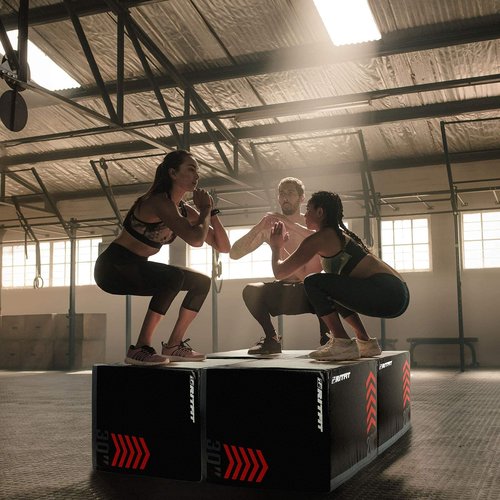 RitFit 3 in 1 Extra Firm Soft Plyo Box 300lb Weight Capacity 24”x 20”x 16”-B Medium