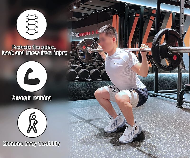 Adjustable 6-Piece Squat Wedge Blocks | Non-Slip Rubber Ramp for Heel Elevation