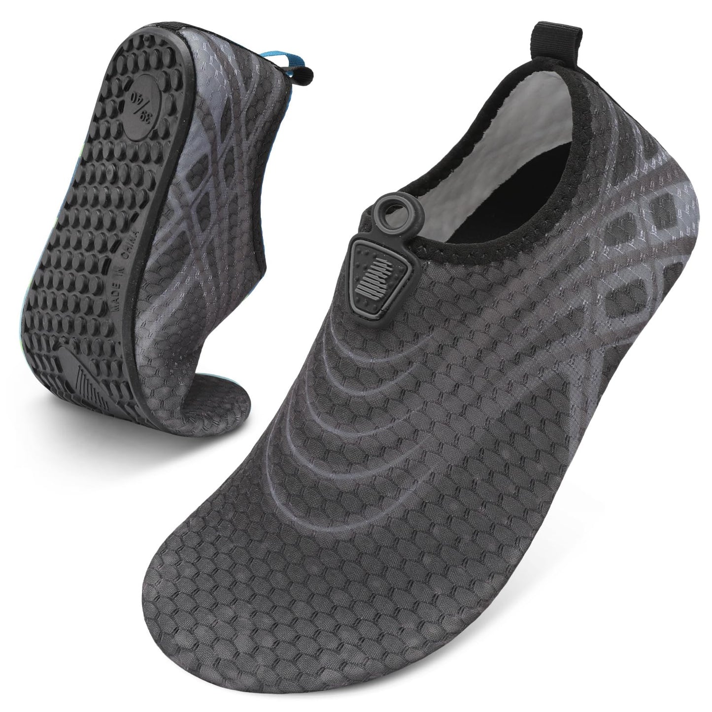 BARERUN Water Sports Shoes Barefoot Quick-Dry Aqua Yoga Socks Slip-on Men Women Black,Star,14-15 Women/12-13 Men
