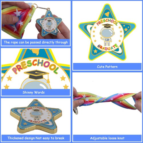 Preschool Graduation Gift, Preschool Graduation Decorations Prek Graduation Gift Medals with Neck Ribbon Pre K Graduation Gifts Pre School Graduation Gifts for Kids Boys Girls Award Party Decoration