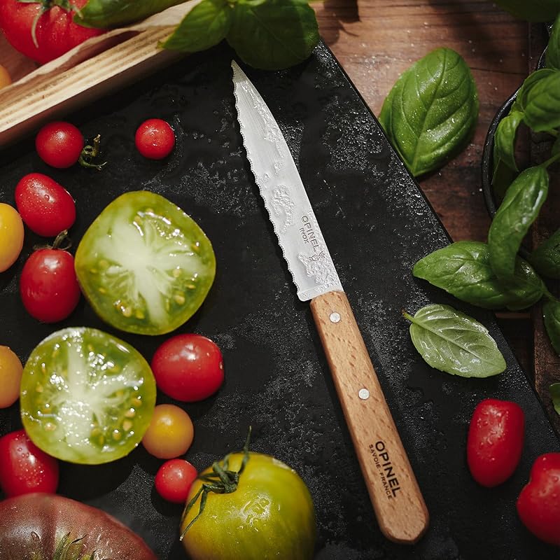 Opinel Les Essentials Beech Wood 4-Piece Kitchen Knife Set