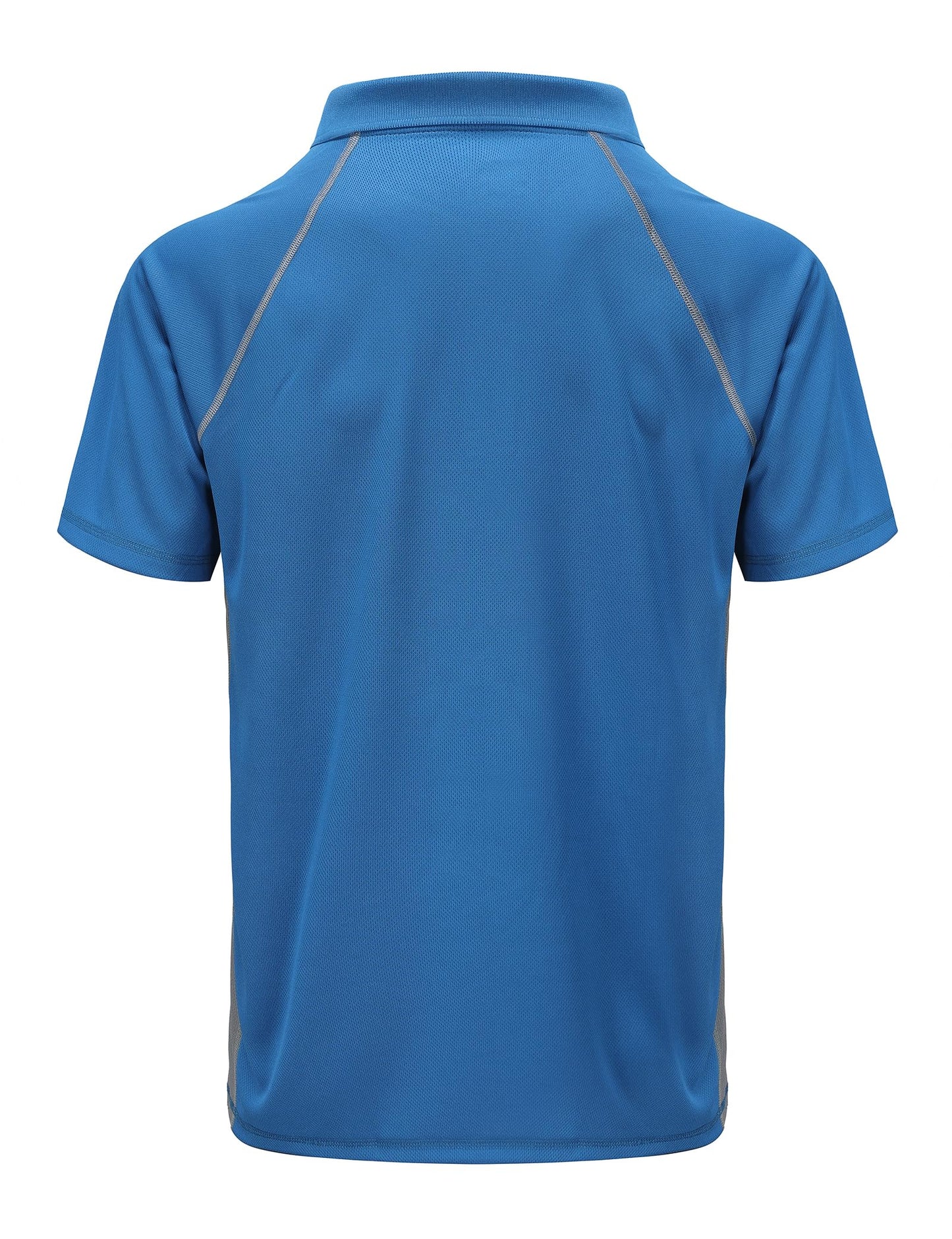 Men's Golf Polo Shirts Short Sleeve Dry Fit Moisture Wicking Performance T Shirts Athletic Casual Golf Collared Shirt Blue L