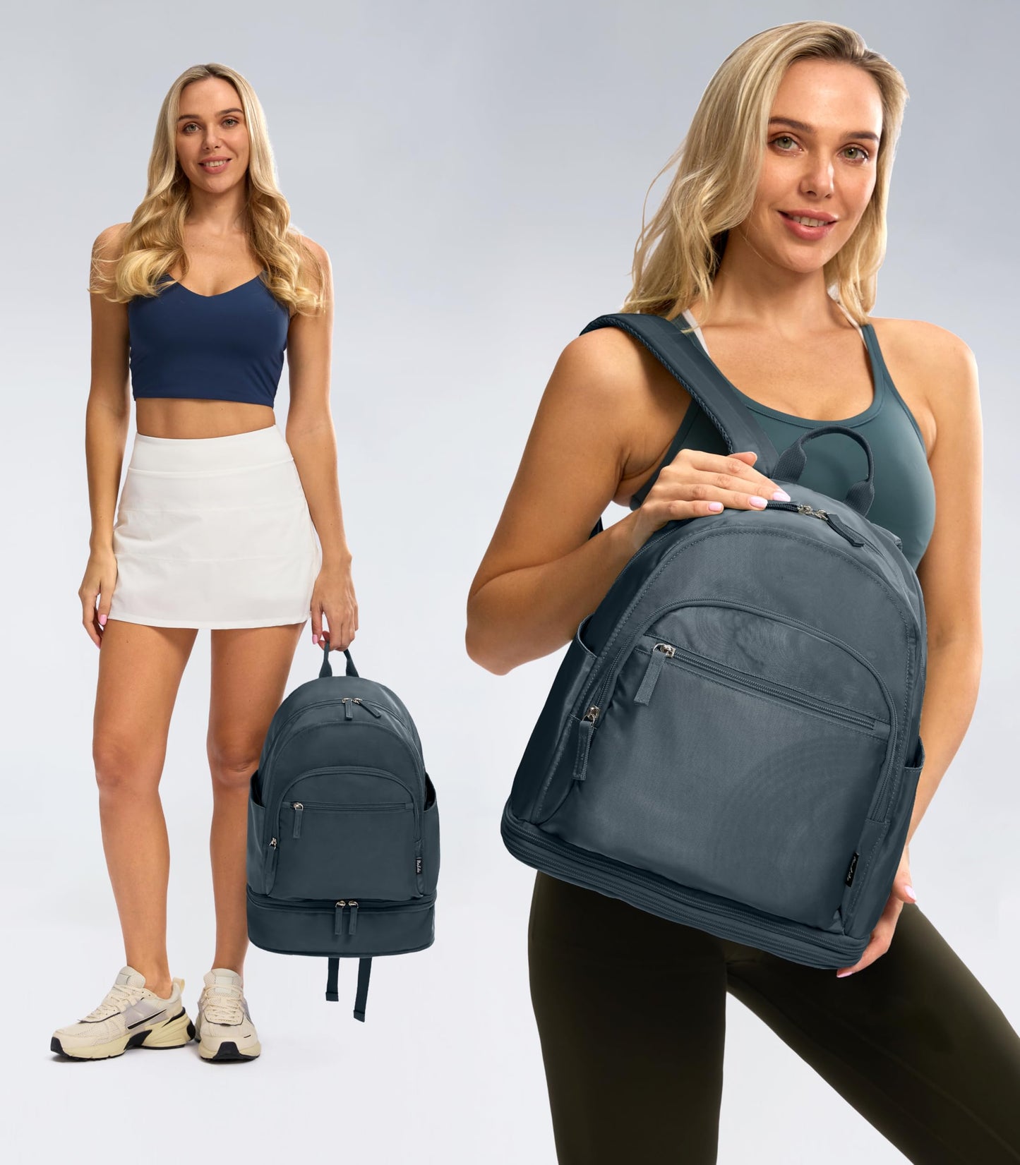 Uselike Gym Backpack for Women Men, Lightweight Gym Bag with Shoe Compartment, Waterproof Workout Backpack with Wet Pocket